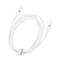 DVICED Cable USB-C to USB-C silicone 1,25m - White DV110008 small