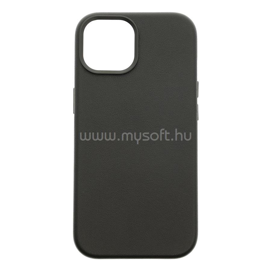 DVICED Leather case with magsafe for iPhone 15 - Black