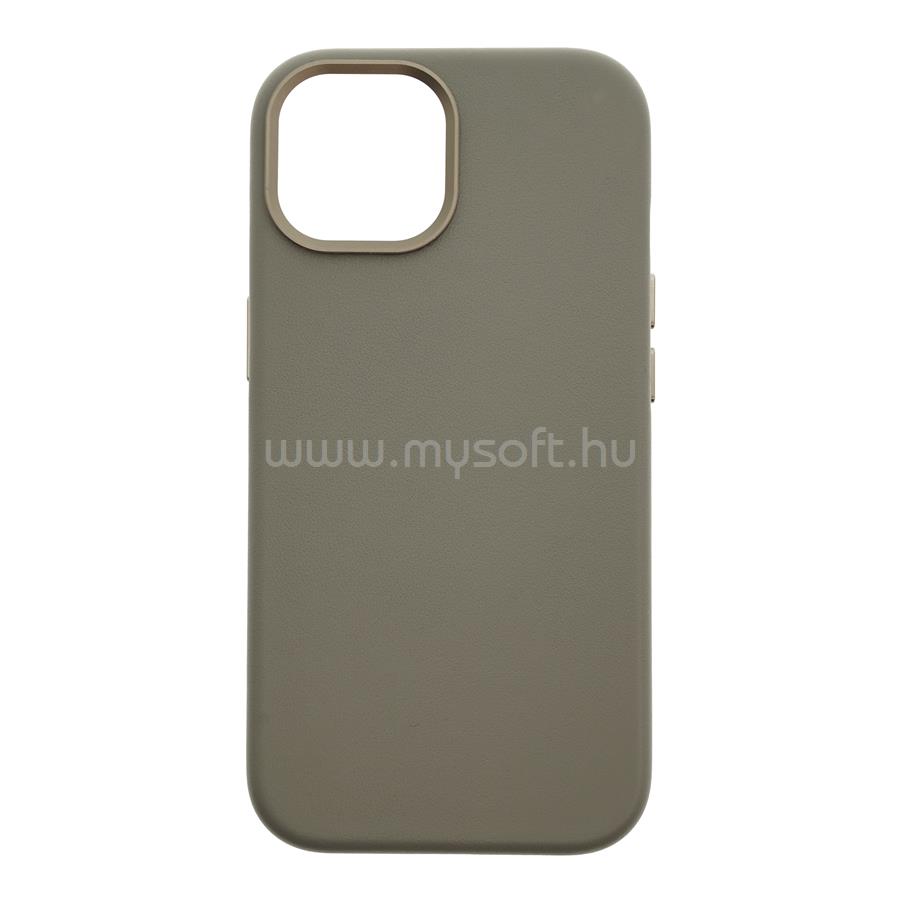 DVICED Leather case with magsafe for iPhone 15 - Grey