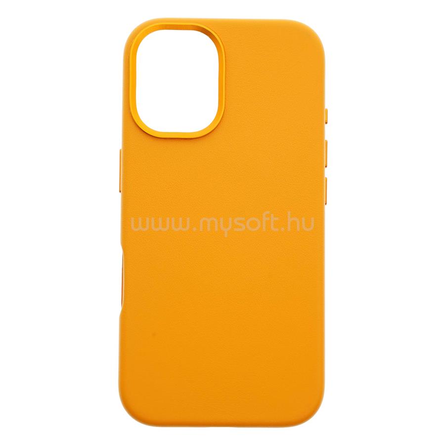 DVICED Leather case with magsafe for iPhone 16 - Orange