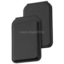 DVICED Leather magsafe foldable cardholder - Black DV550007 small