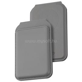 DVICED Leather magsafe foldable cardholder - Grey DV550009 small