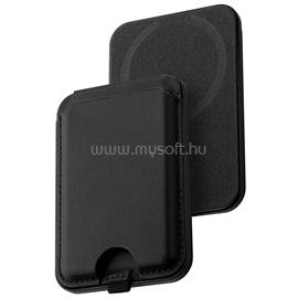 DVICED Leather magsafe foldable cardholder and stand - Black DV550004 small