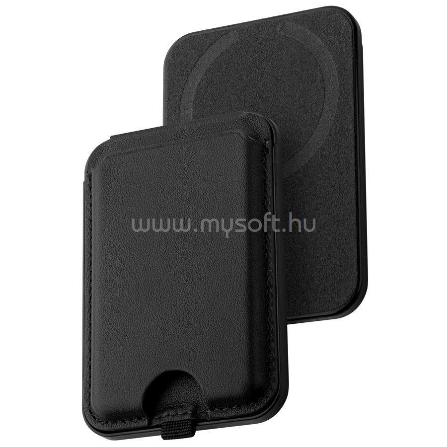 DVICED Leather magsafe foldable cardholder and stand - Black