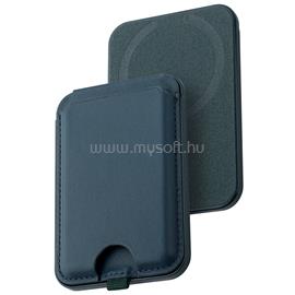 DVICED Leather magsafe foldable cardholder and stand - Blue DV550005 small