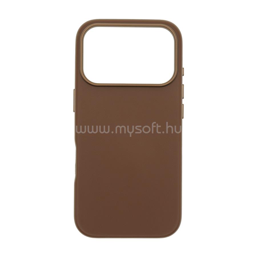 DVICED Leather MagSafe iPhone 17 Pro case - Brown