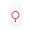 DVICED Magsafe iPhone 16 clear case - Red DV511007 small