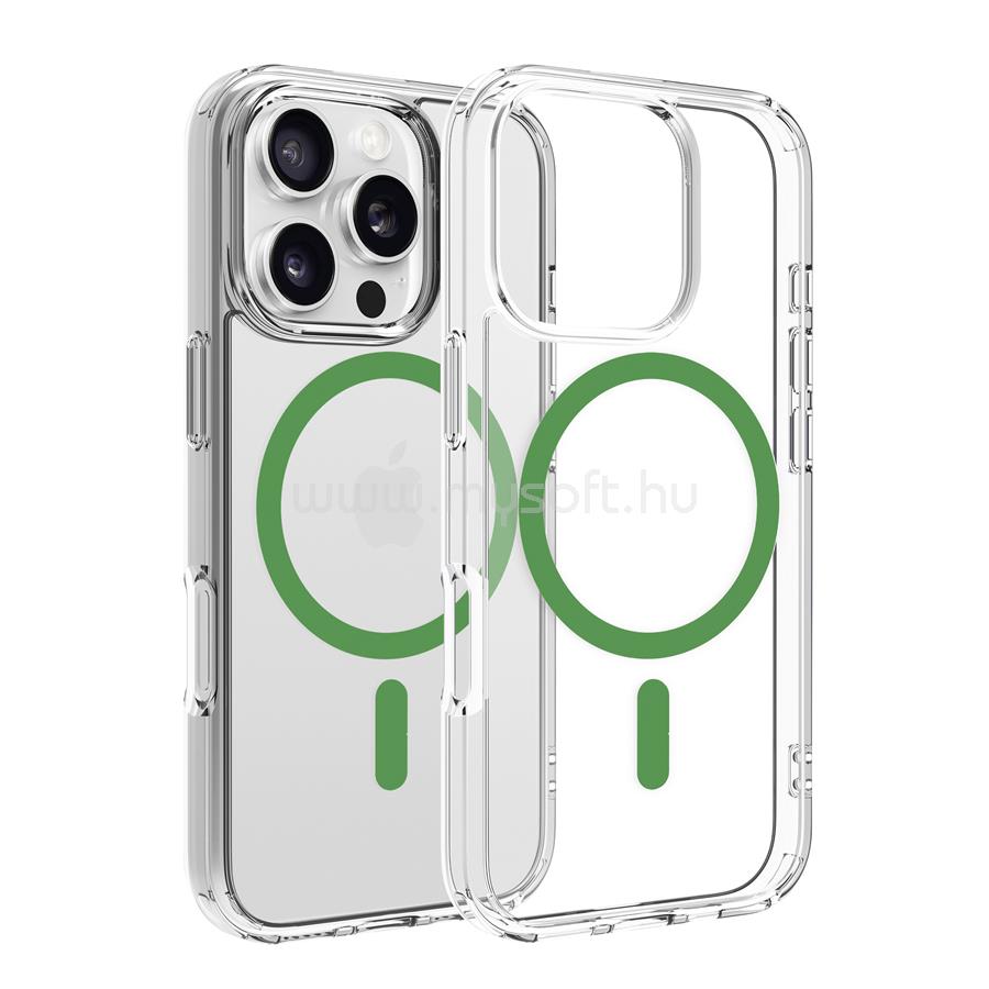 DVICED Magsafe iPhone 16 Pro clear case - Green