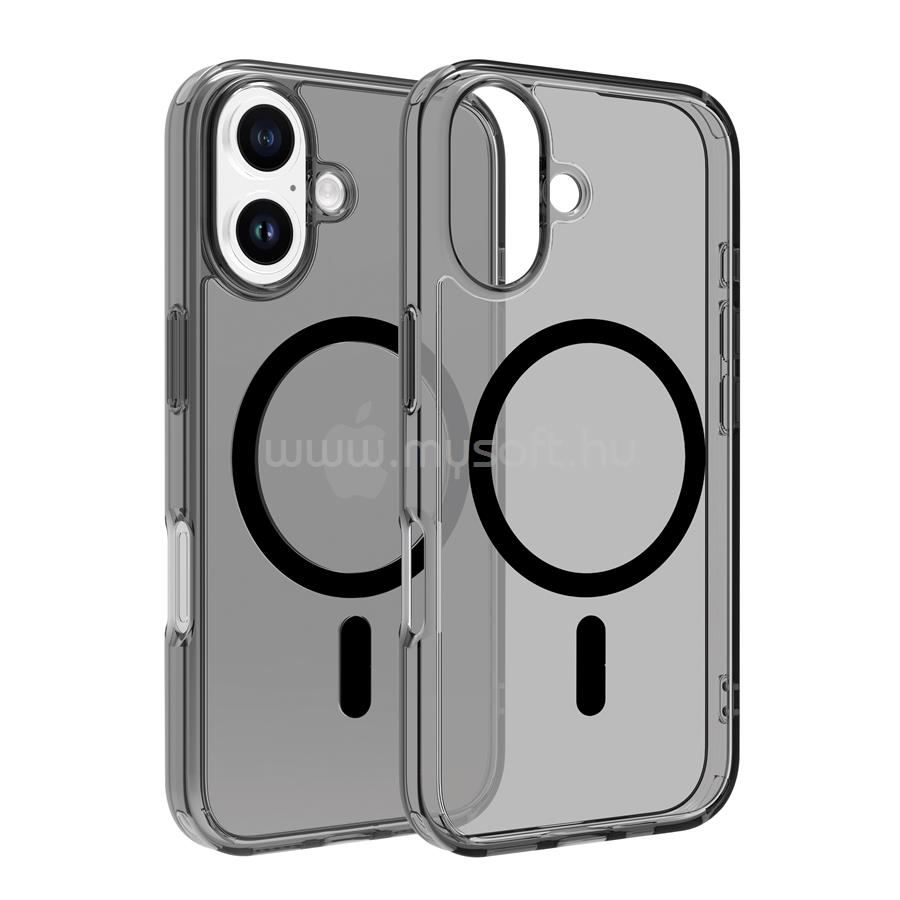 DVICED Magsafe iPhone 16 smoke case - Black