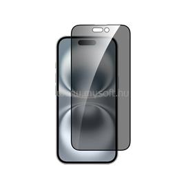 DVICED privacy tempered glass screen protector edge to edge for iPhone 16 with applicator DV520020 small