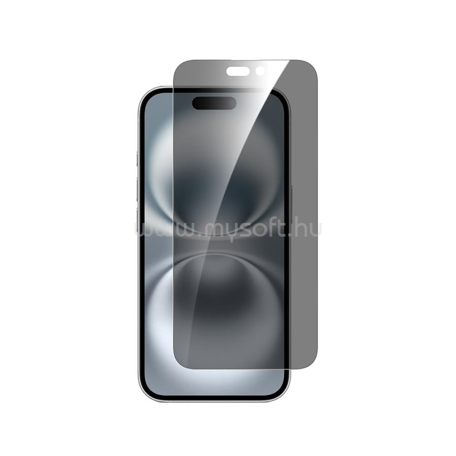 DVICED privacy tempered glass screen protector for iPhone 16 with applicator