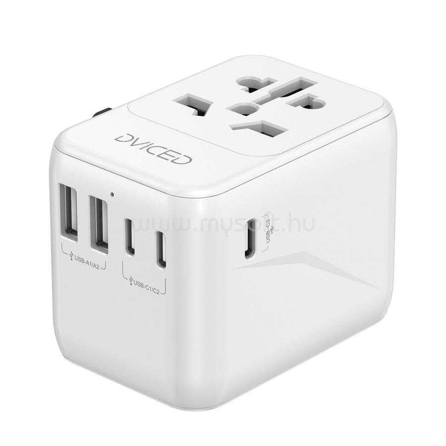 DVICED Universal travel adapter 28W - White