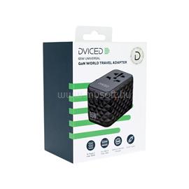 DVICED Universal travel adapter 65W GaN - Black DV240001 small