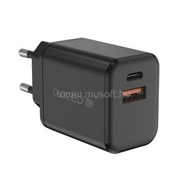 DVICED Wall charger 35W GaN 1 USB-A, 1 USB-C EU - Black DV221007 small
