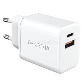 DVICED Wall charger 35W GaN 1 USB-A, 1 USB-C EU - White DV221006 small