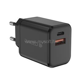 DVICED Wall charger 35W GaN 1 USB-A, 1 USB-C EU w cable - Black DV221009 small