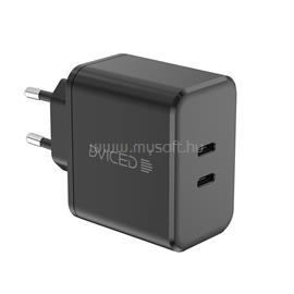 DVICED Wall charger 65W GaN 2 USB-C EU w cable - Black DV221011 small