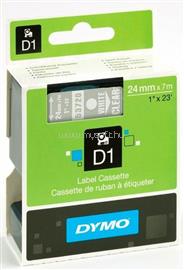 DYMO "D1" Feliratozógép szalag 24 mm x 7 m fehér-víztiszta DYMO_53720 small