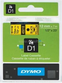 DYMO 45018 sárga alapon fekete eredeti feliratozó szalag DYMO_S0720580 small