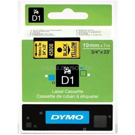 DYMO D1 19mmx3,5m fekete/sárga feliratozógép szalag 579.583 small