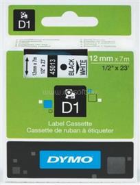 DYMO D1 45013 fehér alapon fekete eredeti feliratozó szalag DYMO_S0720530 small