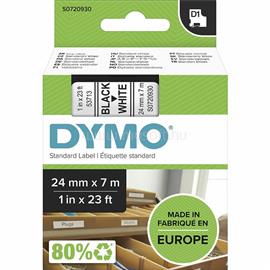 DYMO D1 53713 fehér alapon fekete eredeti feliratozó szalag (S0720930) DYMO_S0720930 small