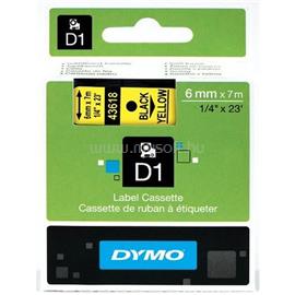 DYMO D1 6mmx7m sárga/fekete feliratozógép szalag 506.539 small