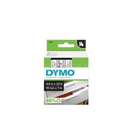 DYMO Feliratozógép szalag D1 S0720820/45800 19mmx7m, ORIGINAL, fekete/víztiszta DYMO_980110 small