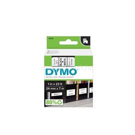 DYMO Feliratozógép szalag D1 S0720930/53713 24mmx7m, ORIGINAL, fekete/fehér DYMO_980113 small