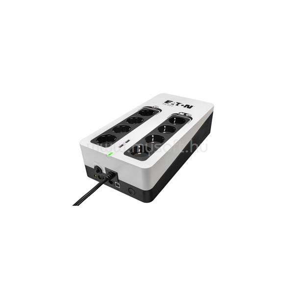 EATON UPS 3S Gen2 UPS DIN, 850VA, 510W, Input: Schuko, Outputs: 8x Schuko, szünetmentes tápegység, USB