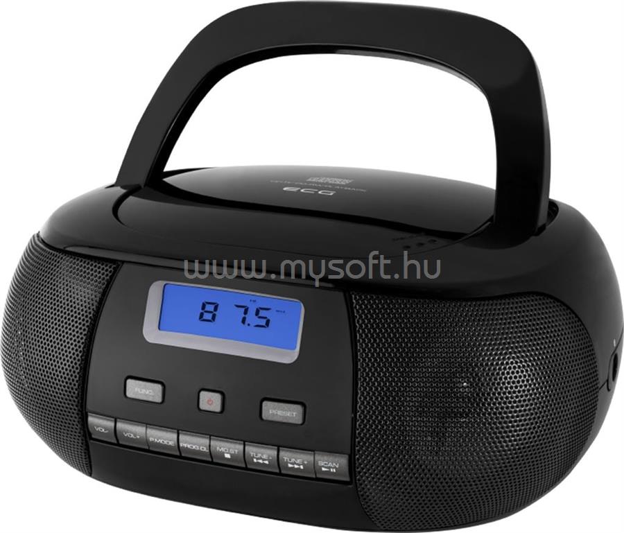 ECG CDR 500 hordozható rádió CD lejátszóval (fekete)