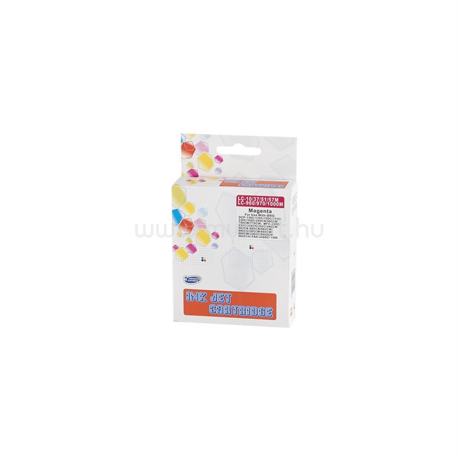 ECO Utángyártott Brother CB37/LC960/LC970/LC1000 tintapatron magenta ECO