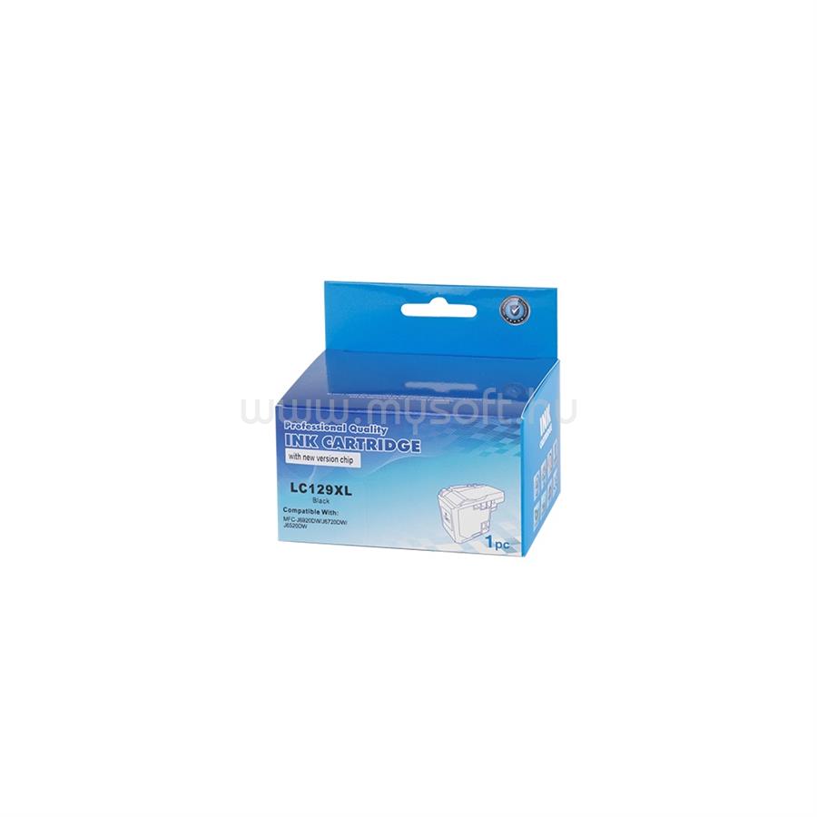 ECO Utángyártott Brother LC129XL tintapatron black ECO