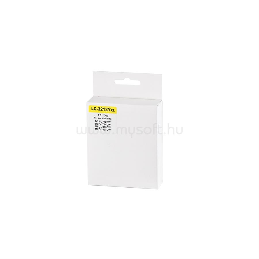 ECO Utángyártott Brother LC3213 tintapatron yellow ECO