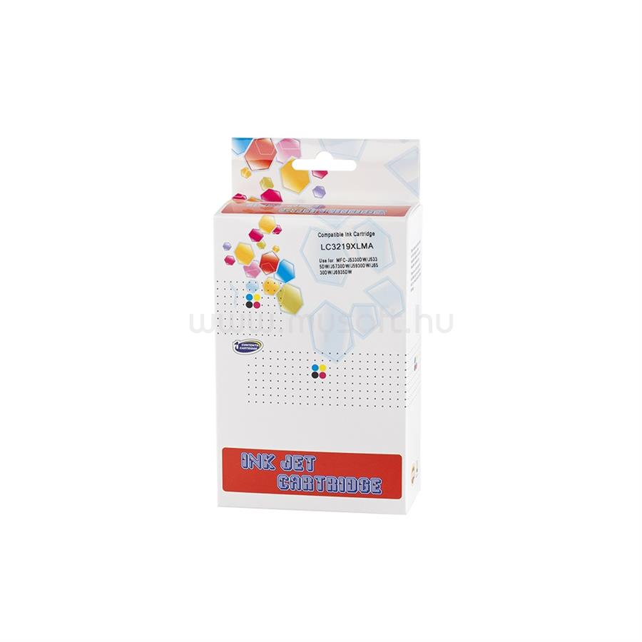 ECO Utángyártott Brother LC3219XL tintapatron magenta ECO