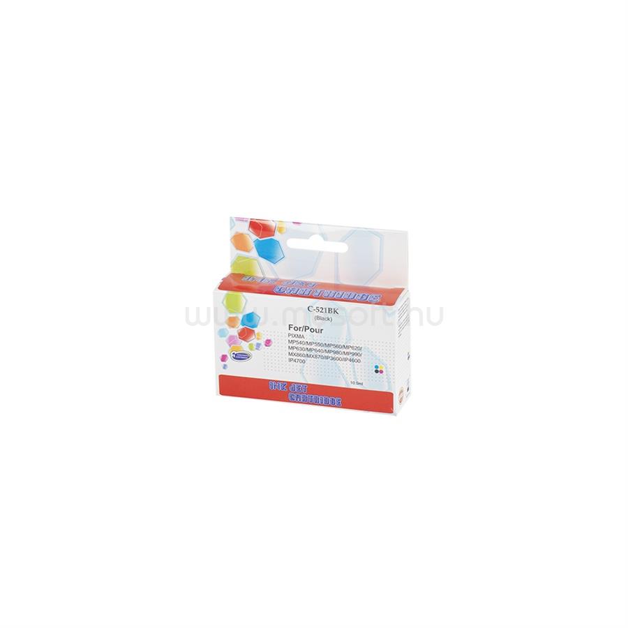 ECO Utángyártott Canon CLI521 tintapatron black ECO