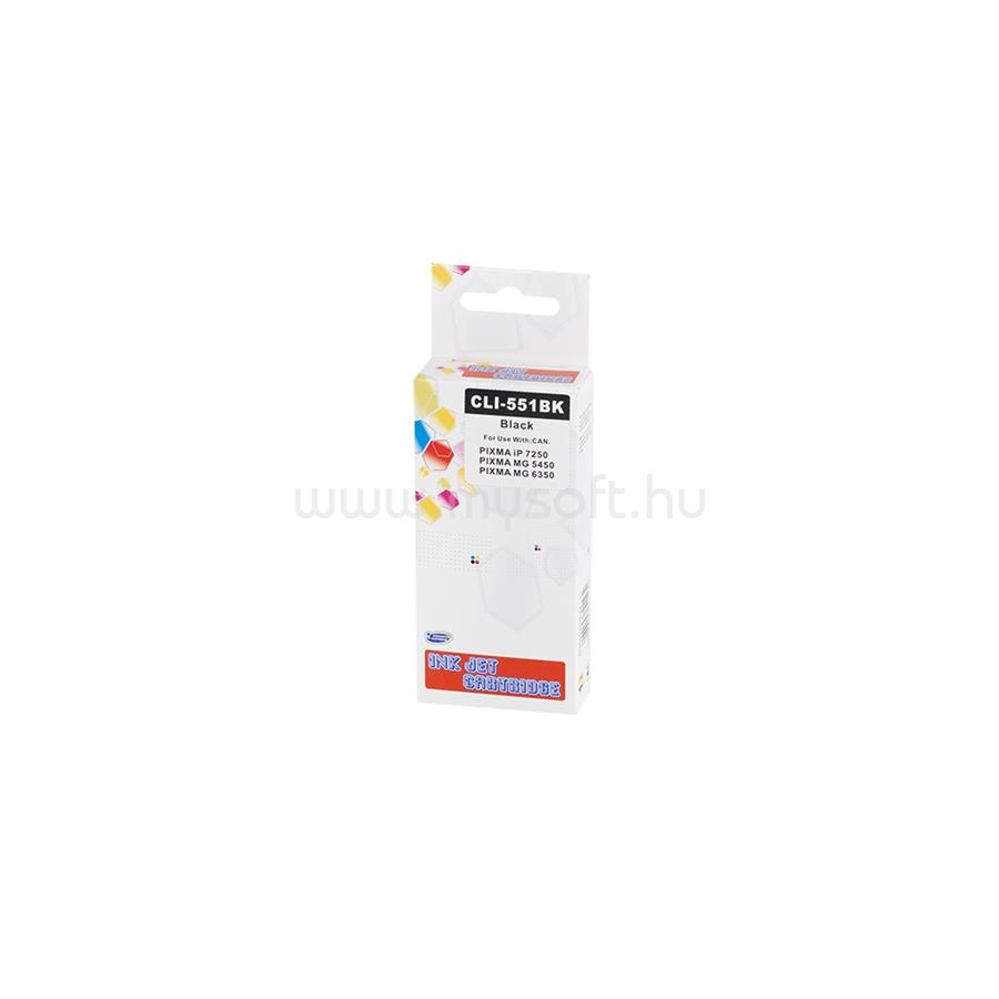 ECO Utángyártott Canon CLI551XL tintapatron black ECO