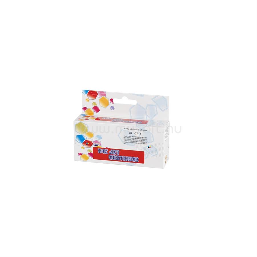 ECO Utángyártott Canon CLI571XL tintapatron yellow ECO
