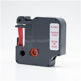 ECO Feliratozógép szalag kompatibilis Dymo D1 S0720520/45012 12mmx7m piros/víztiszta ECO_984507 small