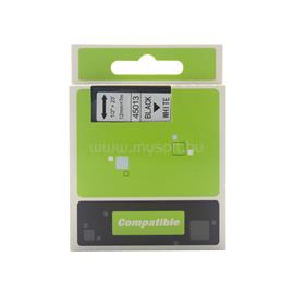 ECO Feliratozógép szalag kompatibilis Dymo D1 S0720530/45013 12mmx7m fekete/fehér ECO_980170 small