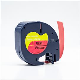 ECO Feliratozógép szalag kompatibilis Dymo Letratag S0721630/59424 12mmx4m piros ECO_981711 small