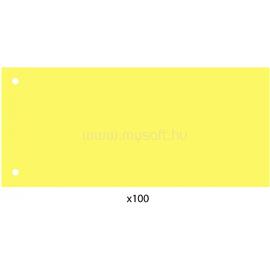 ECONOMIX Elválasztócsík, 24x10,5 cm, 100 db/csomag PP sárga ECONOMIX_70499 small