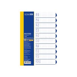 ECONOMIX Elválasztólap, A4, prespán mintás 160 micron, 10 részes, PP Economix ECONOMIX_70493 small
