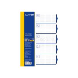 ECONOMIX Elválasztólap, A4, prespán mintás 160 micron, 5 részes, PP Economix ECONOMIX_70492 small
