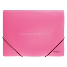 ECONOMIX Gumis mappa A4, PP prespánmintás, rózsaszín ECONOMIX_70547 small