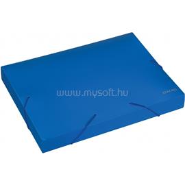 ECONOMIX Gumis mappa A4, PP rombuszmintás gerincvastagított 40mm, kék ECONOMIX_70534 small