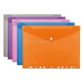 ECONOMIX Irattartó tasak A4, PP lefűzhető 180 mikron 305x230 mm átlátszatlan 12db/csom vegyes színek ECONOMIX_70531 small