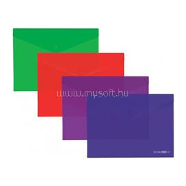ECONOMIX Irattartó tasak A4, PP patentos Economix, 12db/csomag vegyes színek ECONOMIX_70555 small