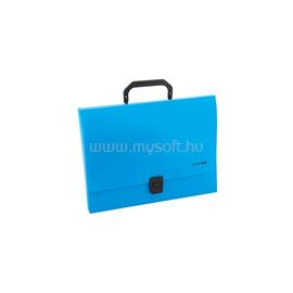 ECONOMIX Irattartó táska A4, PP 1 rekeszes prespán mintás füles kék ECONOMIX_70544 small
