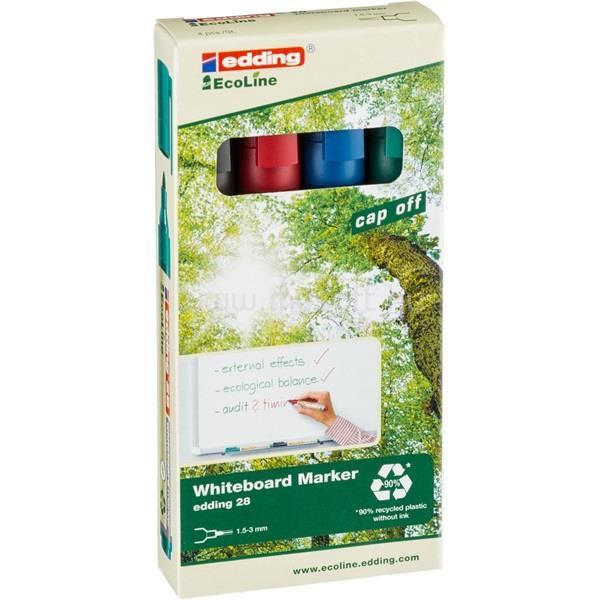 EDDING 28 Ecoline 4db-os vegyes színű táblamarker készlet